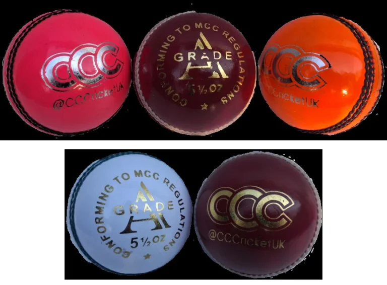 CCC Grade A cricket balls in several colours
