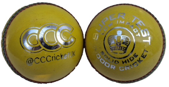 Yellow CCC indoor cricket balls